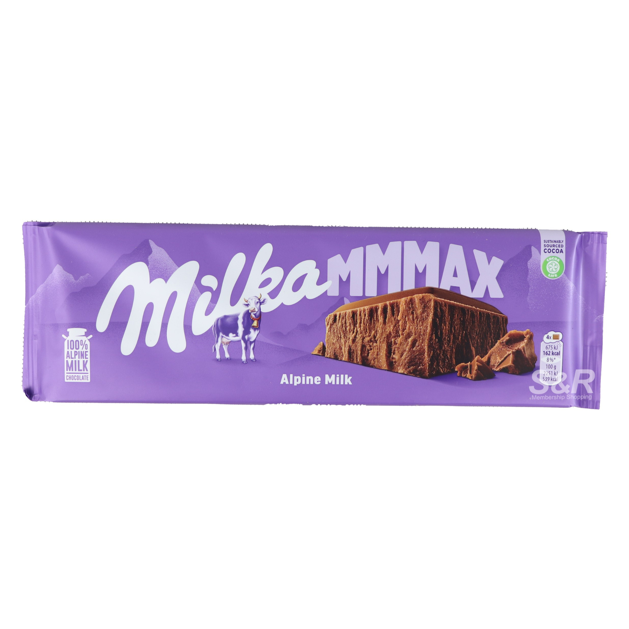 Milka MMMAX Alpine Milk Chocolate Bar 270g Milka MMMAX Alpine Milk Chocolate Bar 270g